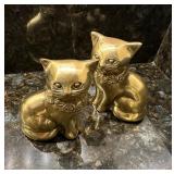 Brass Cat Figurinesï¿½5ï¿½