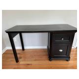 Black Wooden Desk w/Drawerï¿½53.5x23x31