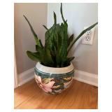 Hand-Painted Ceramic Planterï¿½8ï¿½ tall