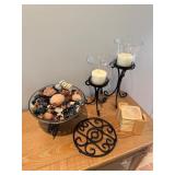 Wrought Iron Candleholders & Decorï¿½14ï¿½