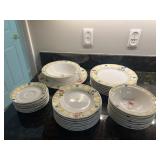 Vtg Mikasa Garden Club Dinnerware