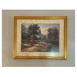 Framed Landscape Print w/Gold Frameï¿½32.5ï¿½26.5