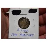 1940 Mercury Silver Dime