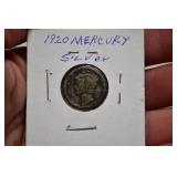 1920 Mercury Silver Dime