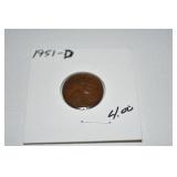 1951-D Wheat Penny