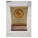 Solid Bronze Queen Elizabeth II US Visit 1976