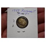 1952 Roosevelt Silver Dime