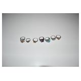 Sterling Silver Rings x 7