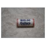 John Quincy Adams $25 Roll $1 Coins