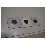 1951D, 1940S, 1955S Wheat Pennies