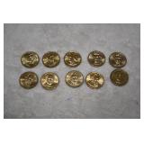 Presidential $1 Coins x 10