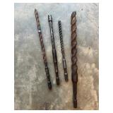 Four Vtg Drill Bits