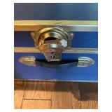 Blue and Gold Metal Trunk