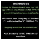 AUCTION INFO