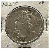 1922-D Peace Silver Dollar