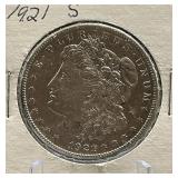 1921-S Morgan Silver Dollar Coin
