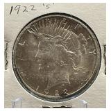 1922-S Peace Silver Dollar Coin
