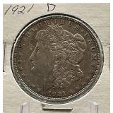 1921-D Morgan Silver Dollar Coin