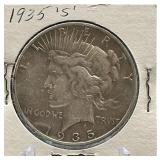 1935-S Peace Silver Dollar Coin