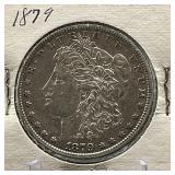 1879 Morgan Silver Dollar Coin