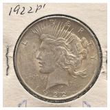 1922-P Peace Silver Dollar Coin
