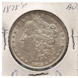 1878-P Morgan Silver Dollar AU