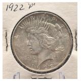 1922-P Peace Silver Dollar Coin