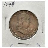 1948 Franklin Silver Half Dollar