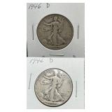 1946-D Walking Liberty Silver Half Dollar