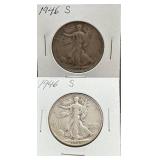 1946-S Walking Liberty Silver Half Dollar