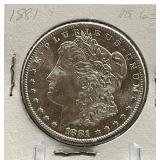 1881-S Morgan Silver Dollar MS63