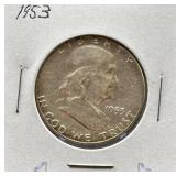 1953 Franklin Silver Half Dollar