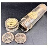 Roll of 1956-P Jefferson Nickels