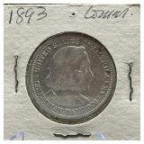 1893 Columbian Comm Silver Half Dollar