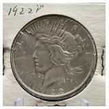 1922-P Peace Silver Dollar Coin