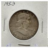1953 Franklin Silver Half Dollar Coin