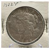 1922-P Peace Silver Dollar Coin