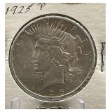 1925-P Peace Silver Dollar Coin