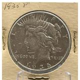 1935-P Peace Silver Dollar Coin