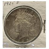 1925-P Peace Silver Dollar