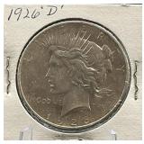 1926-D Peace Silver Dollar
