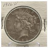 1926-D Peace Silver Dollar Coin