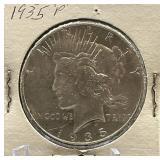 1935-P Peace Silver Dollar Coin