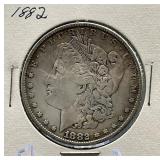 1882 Morgan Silver Dollar Coin