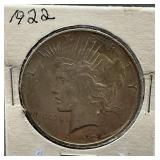 1922 Peace Silver Dollar