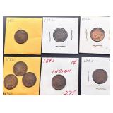 8pc Indian Head Cents