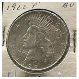 1922-P Peace Silver Dollar BU