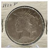 1922-P Peace Silver Dollar