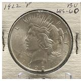 1922-P Peace Silver Dollar