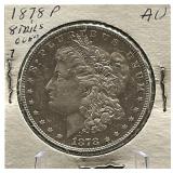 1878-P Morgan Silver Dollar, 8 Tail Feathers
